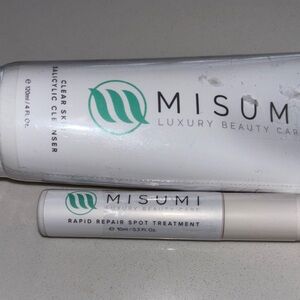 NEW Misumi Japanese Clear Skin Salicylic Cleanser & Rapid Repair Spot Treatment